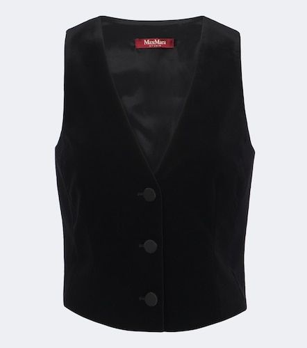 Chaleco Elegante de terciopelo de algodón - Max Mara - Modalova