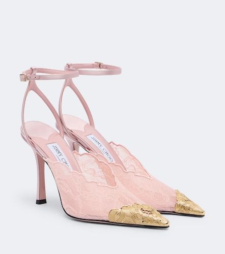 Pumps Faiz aus Spitze mit Leder - Jimmy Choo - Modalova