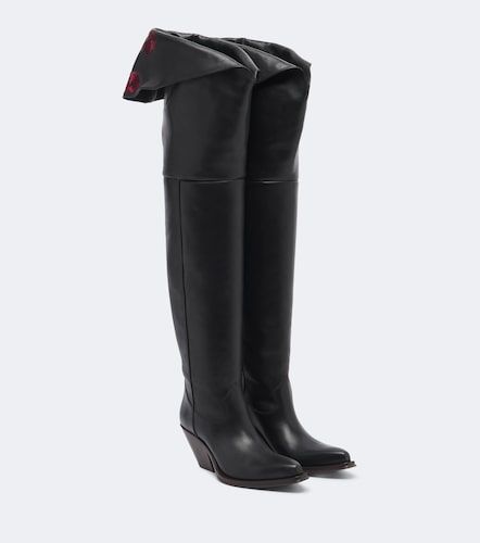 Chloé Botas mosqueteras Azelan de piel bordadas - Chloe - Modalova