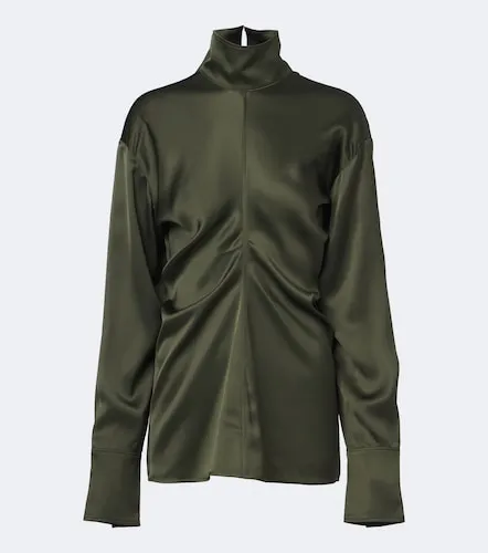Blusa Slouch de crepé de satén drapeada - Toteme - Modalova