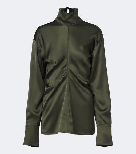 Slouch draped crepe satin blouse - Toteme - Modalova