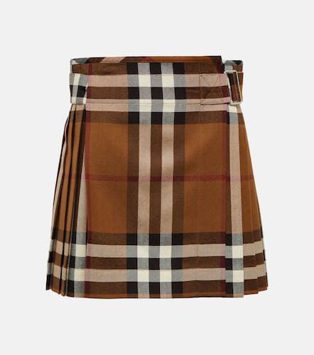 Vintage Check wool miniskirt - Burberry - Modalova