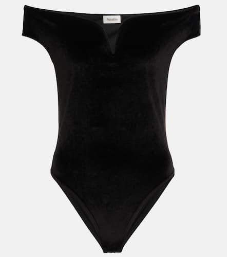 Gesa off-shoulder velvet bodysuit - Nanushka - Modalova