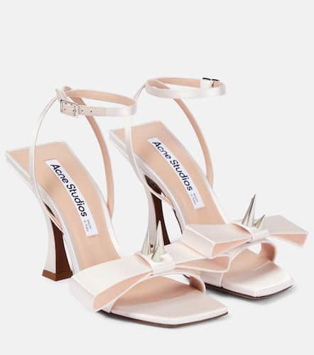 Embellished satin sandals - Acne Studios - Modalova