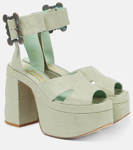 Olde London croc-effect leather platform sandals - Vivienne Westwood - Modalova