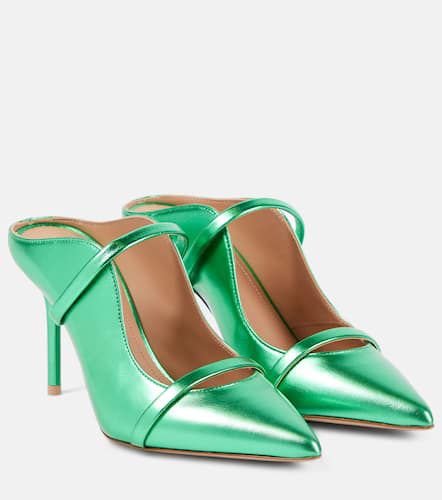 Maureen 85 metallic leather mules - Malone Souliers - Modalova