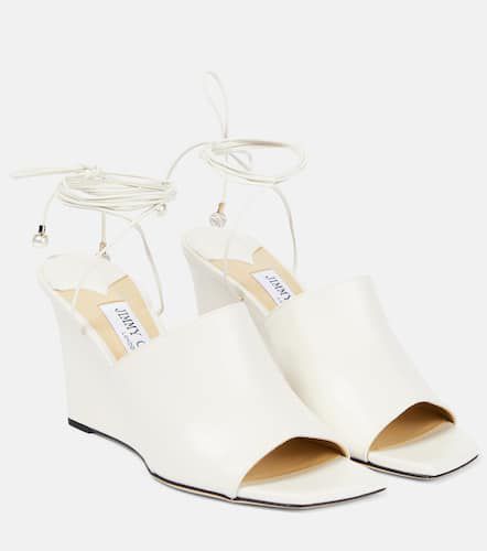 Elyna leather wedge sandals - Jimmy Choo - Modalova