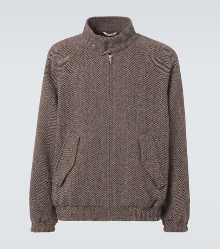 Herringbone wool tweed blouson - Auralee - Modalova