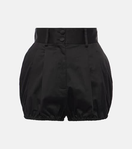 High-rise cotton-blend gabardine shorts - Dolce&Gabbana - Modalova