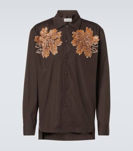 Embroidered cotton shirt - Dries Van Noten - Modalova