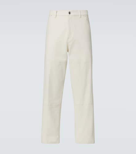 Cotton canvas straight pants - Moncler - Modalova