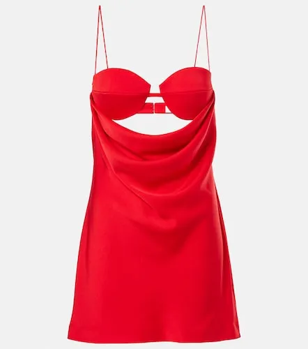 Vestido corto de crepé de satén drapeado - Alex Perry - Modalova