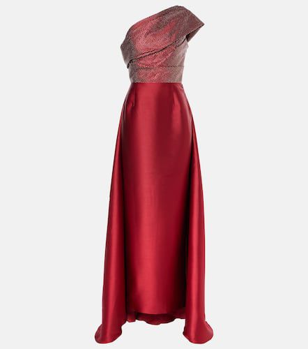 Alba embellished draped satin gown - Solace London - Modalova