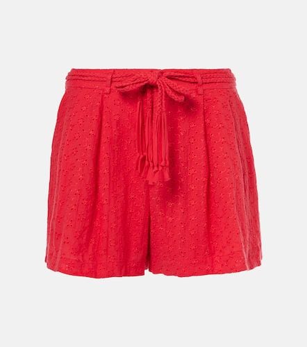 Chantal broderie anglaise cotton shorts - Poupette St Barth - Modalova