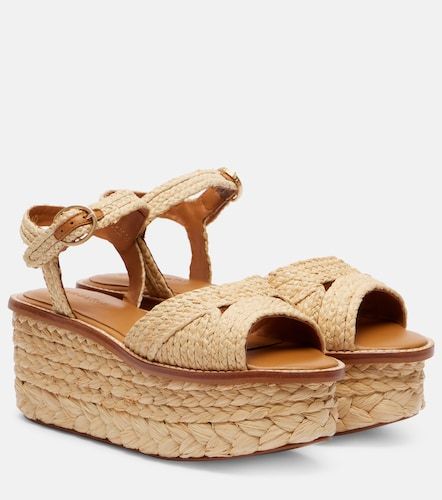 Arty raffia platform sandals - Clergerie - Modalova