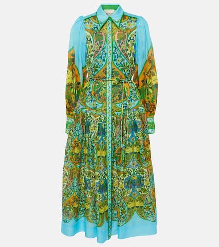 AlÃ©mais Sofie floral ramie shirt dress - Alemais - Modalova