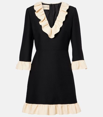 Miniabito in Crepe Couture con volant - Valentino Garavani - Modalova