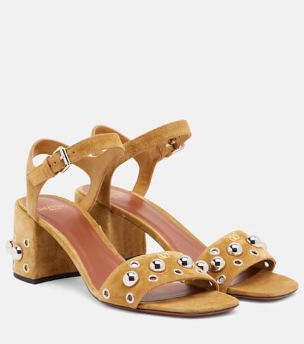 Sandali Nellcôte 60 in suede con borchie - Valentino Garavani - Modalova