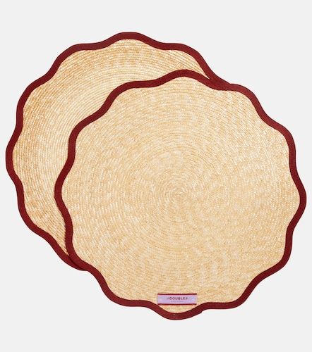 Set Cloud Solid Bordeaux aus zwei Tischsets - La DoubleJ - Modalova