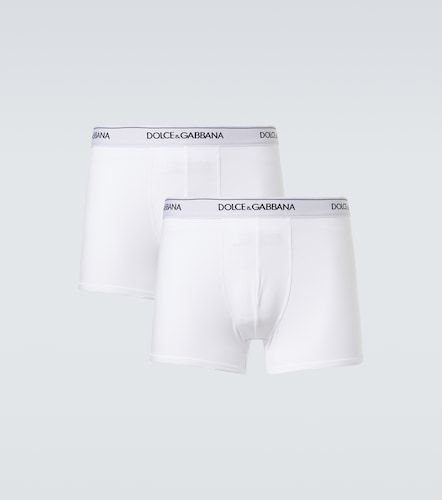 Set de 2 bóxer briefs en mezcla de algodón - Dolce&Gabbana - Modalova