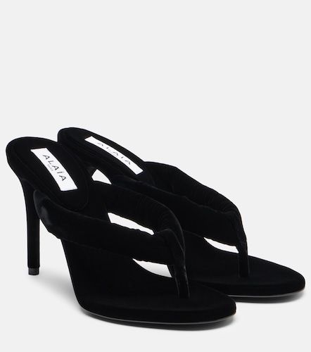 Alaïa Sandalias 90 de terciopelo - Alaia - Modalova