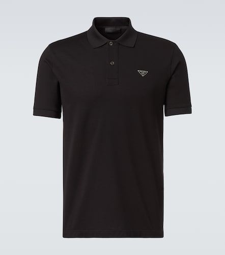 Prada Polo in cotone con logo - Prada - Modalova