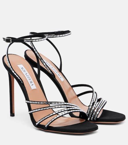 Sandalias Mistica 105 de satén adornadas - Aquazzura - Modalova