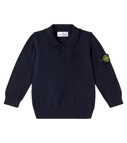 Compass cotton polo sweater - Stone Island Junior - Modalova