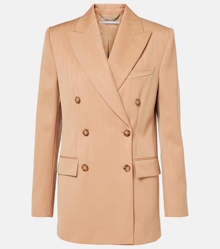 Striped double-breasted wool blazer - Stella McCartney - Modalova