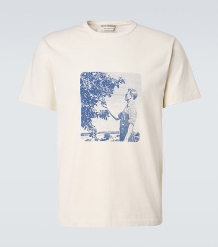 Camiseta de jersey de algodón estampada - JW Anderson - Modalova