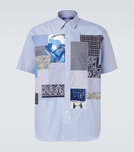Camicia in cotone patchwork a righe - Junya Watanabe - Modalova