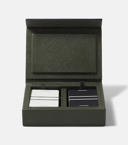 Estuche para cartas Parma de piel - Giobagnara - Modalova