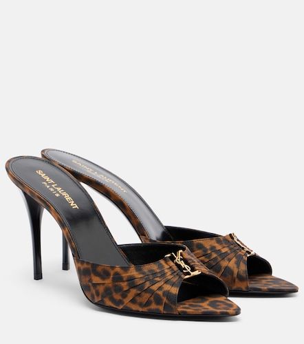 Mules Babylone Cassandre con stampa - Saint Laurent - Modalova