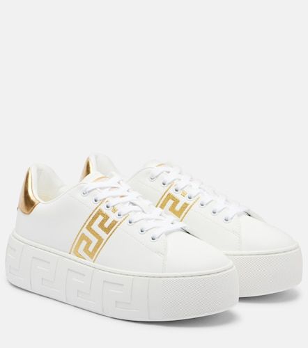 Versace Greca embroidered sneakers - Versace - Modalova