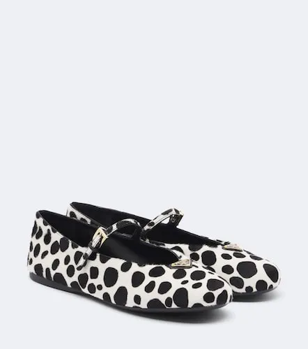 Bailarinas Mary Jane de pelo estampadas - Prada - Modalova