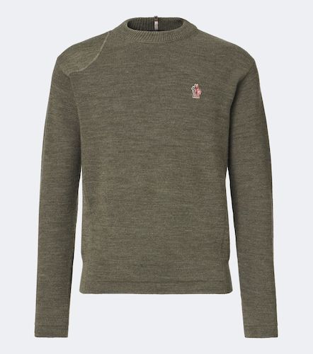 Pullover in lana vergine con logo - Moncler Grenoble - Modalova
