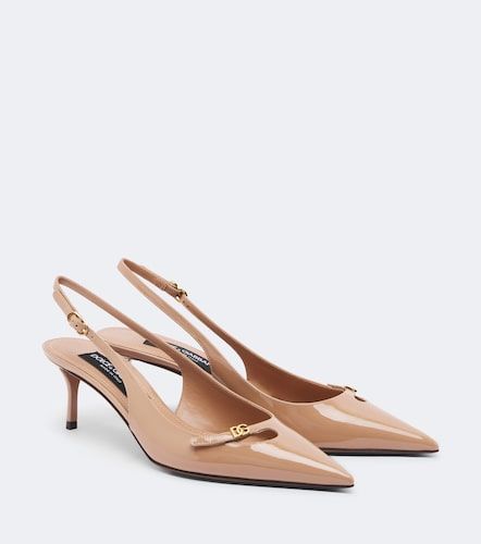 Pumps slingback DG in vernice - Dolce&Gabbana - Modalova