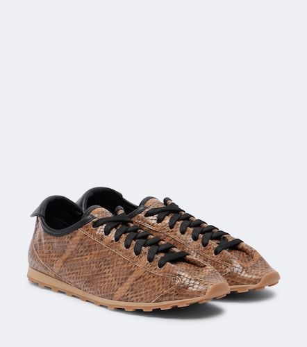 Tennis snake-effect leather sneakers - Jacquemus - Modalova
