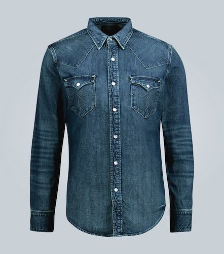 Camisa de jeans ajuste entallado - RRL - Modalova