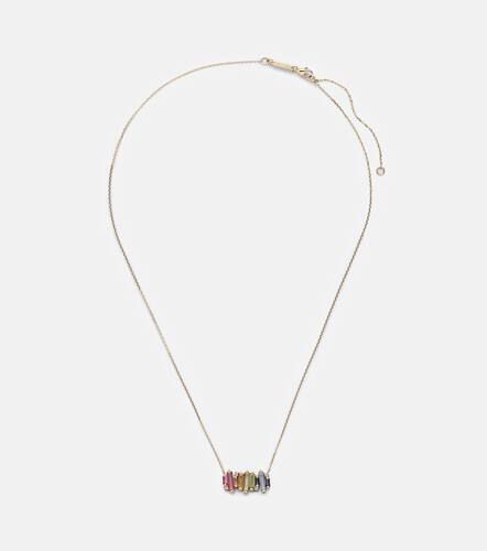 Kt gold necklace with diamonds and gemstones - Suzanne Kalan - Modalova