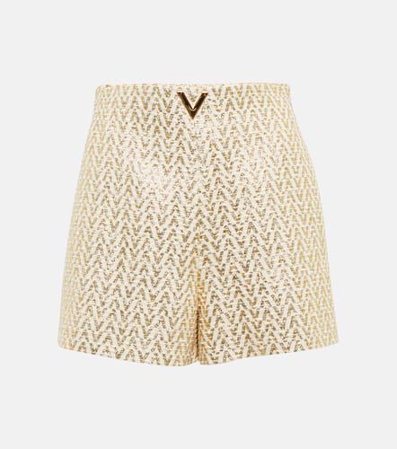 VGOLD jacquard cotton-blend shorts - Valentino - Modalova