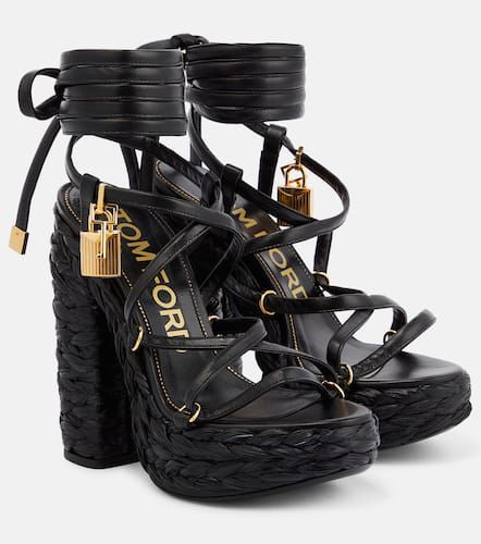 Tom Ford Leather platform sandals - Tom Ford - Modalova