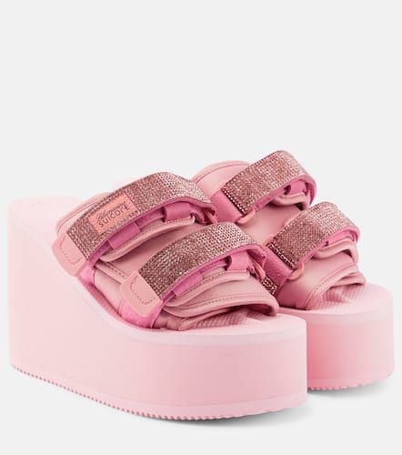 X Suicoke Moto embellished platform slides - Blumarine - Modalova