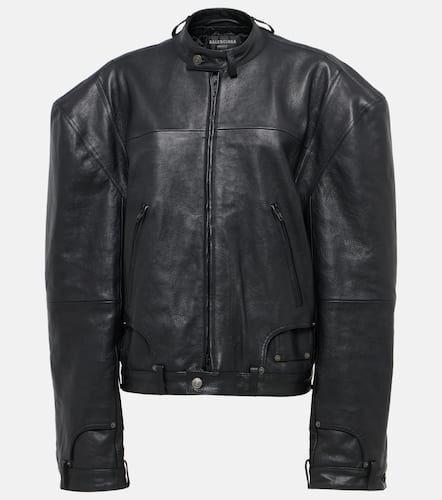 Deconstructed leather jacket - Balenciaga - Modalova