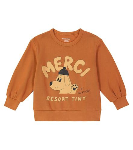 Merci cotton jersey sweatshirt - Tinycottons - Modalova