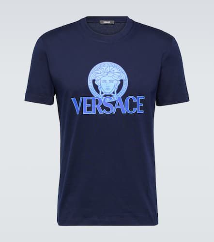 Camiseta Medusa en jersey de algodón - Versace - Modalova
