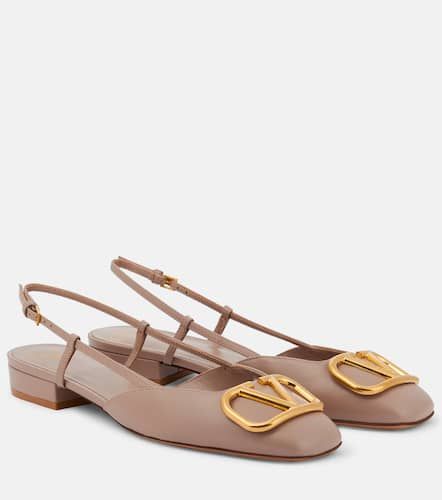 VLogo leather slingback flats - Valentino Garavani - Modalova