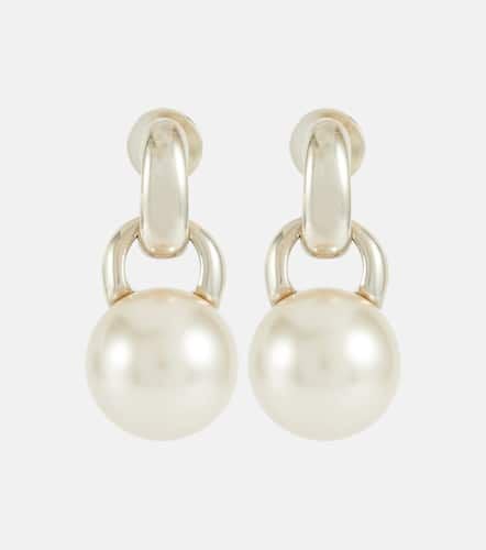 Everyday sterling silver and crystal pearl drop earrings - Sophie Buhai - Modalova