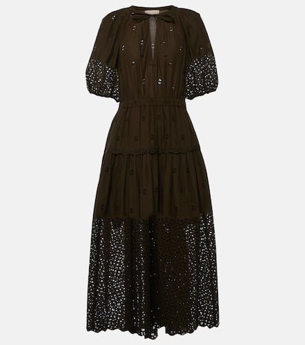 Nova embroidered cotton midi dress - Ulla Johnson - Modalova