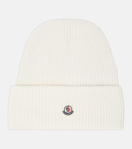 Moncler Logo wool beanie - Moncler - Modalova